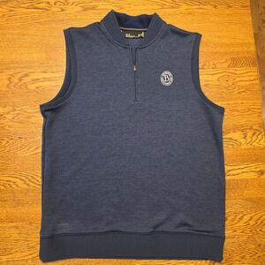 Under Armour Brookstone Golf Country Club Atlanta Vest Heather Navy Blue Size L